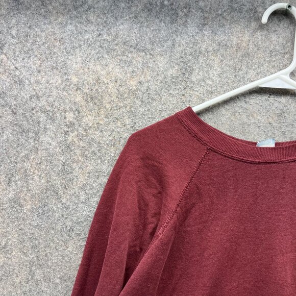 Harvard Sweater Women Medium Burgundy Pullover Crewneck Tuliex Vintage 80s - Picture 3 of 13